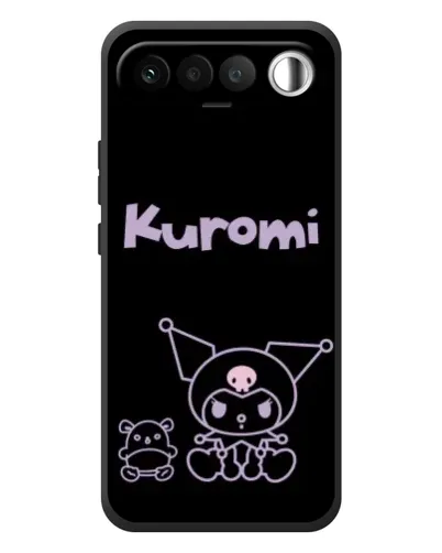 Чехол для RealMe 16 5G с картинкой «Kuromi — черный минимализм» Чехол для RealMe 16 5G с картинкой «Kuromi — черный минимализм»