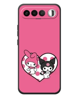 Чехол для RealMe 16 5G с картинкой «Kuromi и My Melody» Чехол для RealMe 16 5G с картинкой «Kuromi и My Melody»