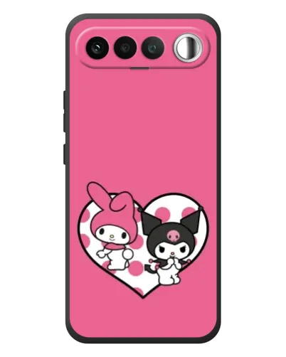 Чехол для RealMe 16 5G с картинкой «Kuromi и My Melody» Чехол для RealMe 16 5G с картинкой «Kuromi и My Melody»