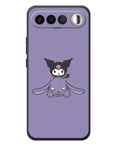 Чехол для RealMe 16 5G с картинкой «Kuromi на лиловом фоне» Чехол для RealMe 16 5G с картинкой «Kuromi на лиловом фоне»