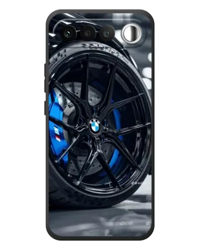 Чехол для RealMe 16 5G с картинкой «Колесо BMW вблизи» Чехол для RealMe 16 5G с картинкой «Колесо BMW вблизи»