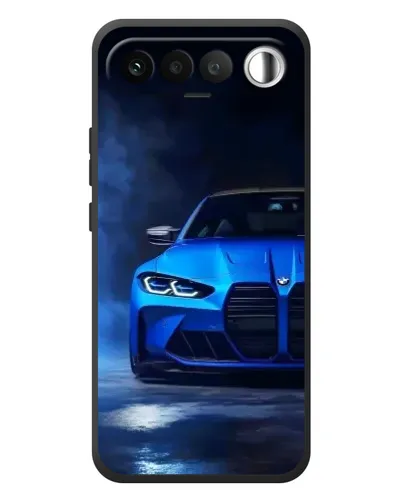 Чехол для RealMe 16 5G с картинкой «Голубая BMW M4» Чехол для RealMe 16 5G с картинкой «Голубая BMW M4»