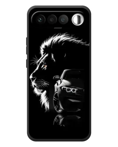 Чехол для RealMe 16 5G с картинкой «BMW и лев» Чехол для RealMe 16 5G с картинкой «BMW и лев»
