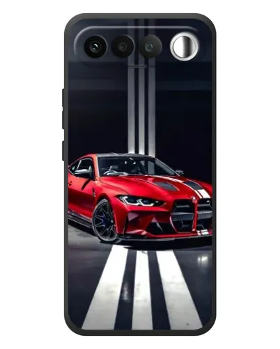 Чехол для RealMe 16 5G с картинкой «Красная BMW на дороге» Чехол для RealMe 16 5G с картинкой «Красная BMW на дороге»