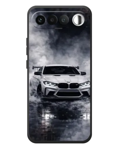 Чехол для RealMe 16 5G с картинкой «BMW сквозь туман» Чехол для RealMe 16 5G с картинкой «BMW сквозь туман»