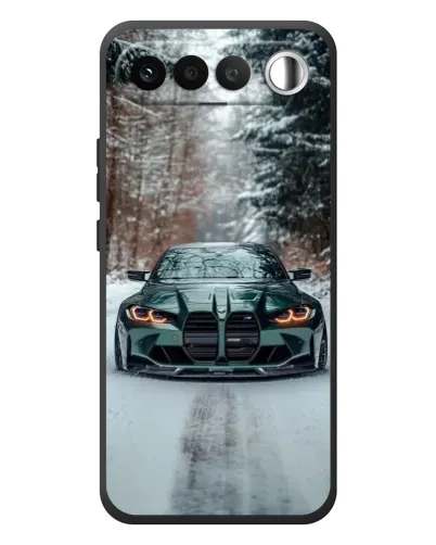 Чехол для RealMe 16 5G с картинкой «BMW в зимнем лесу» Чехол для RealMe 16 5G с картинкой «BMW в зимнем лесу»