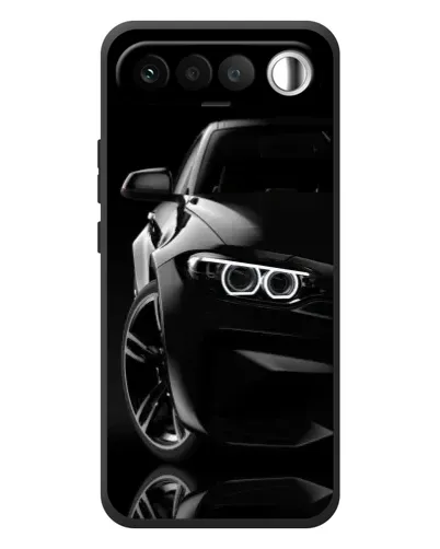 Чехол для RealMe 16 5G с картинкой «Черная BMW — профиль» Чехол для RealMe 16 5G с картинкой «Черная BMW — профиль»