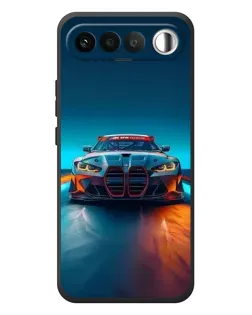 Чехол для RealMe 16 5G с картинкой «BMW — огни неона» Чехол для RealMe 16 5G с картинкой «BMW — огни неона»