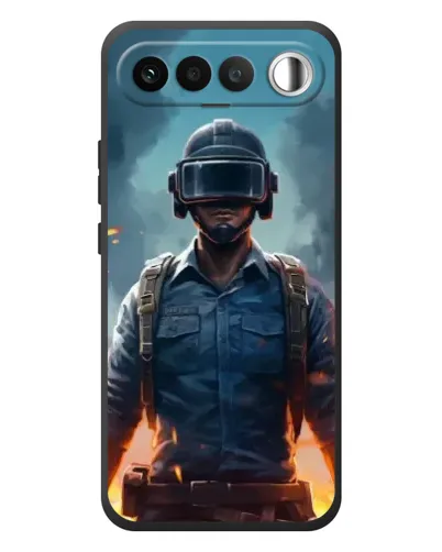 Чехол для RealMe 16 5G с картинкой «PUBG — реалистичный герой»