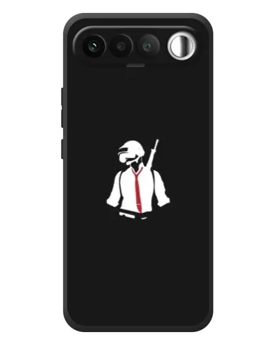 Чехол для RealMe 16 5G с картинкой «PUBG — силуэт воина»