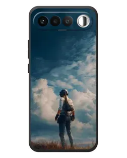 Чехол для RealMe 16 5G с картинкой «Герой PUBG на скале»