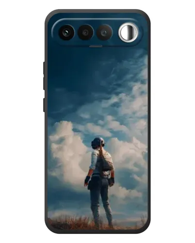 Чехол для RealMe 16 5G с картинкой «Герой PUBG на скале»