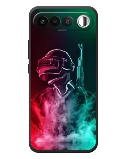 Чехол для RealMe 16 5G с картинкой «PUBG — огненный воин»