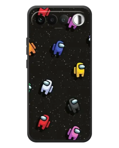 Чехол для RealMe 16 5G с картинкой «Космический паттерн Among Us»