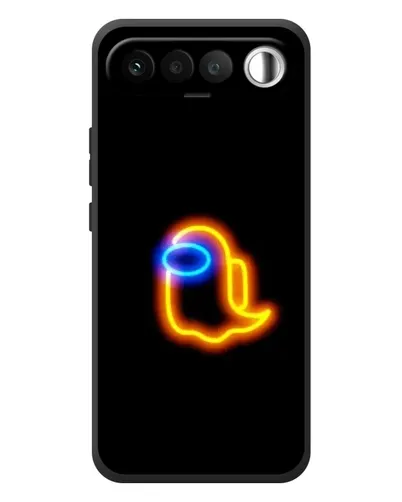 Чехол для RealMe 16 5G с картинкой «Among Us неоновое сияние»