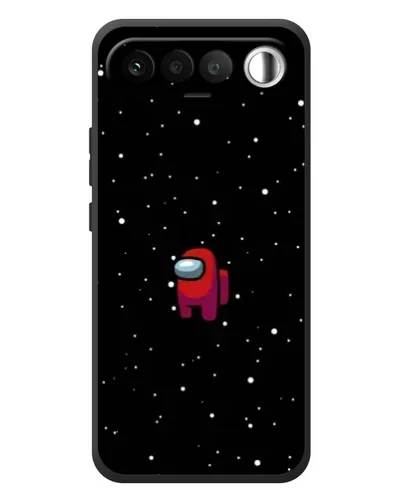 Чехол для RealMe 16 5G с картинкой «Красный Among Us»