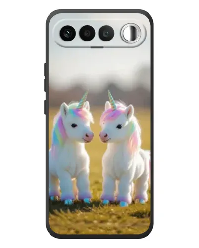 Чехол для RealMe 16 5G с картинкой «Пара единорогов» Чехол для RealMe 16 5G с картинкой «Пара единорогов»