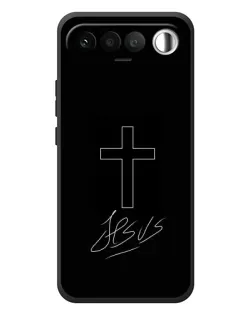 Чехол для RealMe 16 5G с картинкой «Графический крест Jesus» Чехол для RealMe 16 5G с картинкой «Графический крест Jesus»