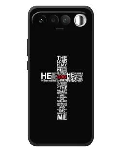 Чехол для RealMe 16 5G с картинкой «Текстовый крест» Чехол для RealMe 16 5G с картинкой «Текстовый крест»