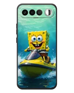 Чохол для RealMe 16 5G з картинкою «Спанч Боб на гідроциклі»