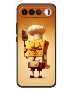 Чехол для RealMe 16 5G с картинкой «Губка Боб повар»