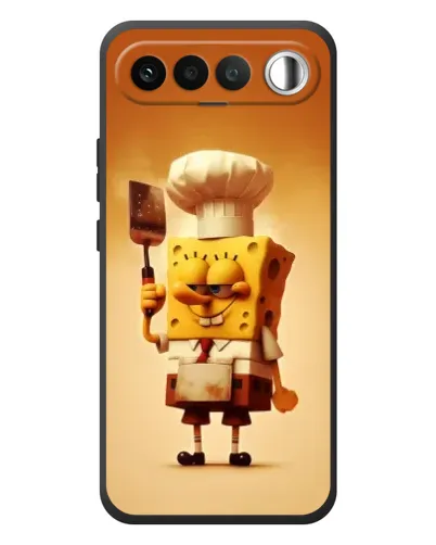 Чехол для RealMe 16 5G с картинкой «Губка Боб повар»