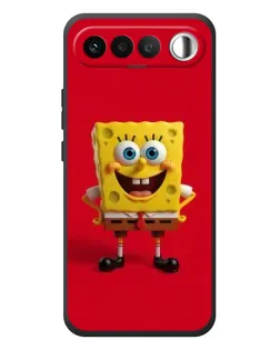 Чехол для RealMe 16 5G с картинкой «Спанч Боб на красном»