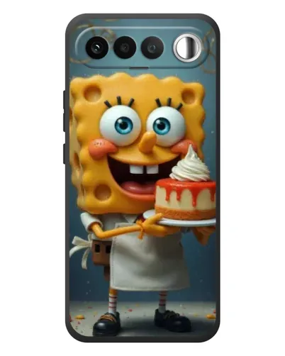 Чехол для RealMe 16 5G с картинкой «Повар Спанч Боб»