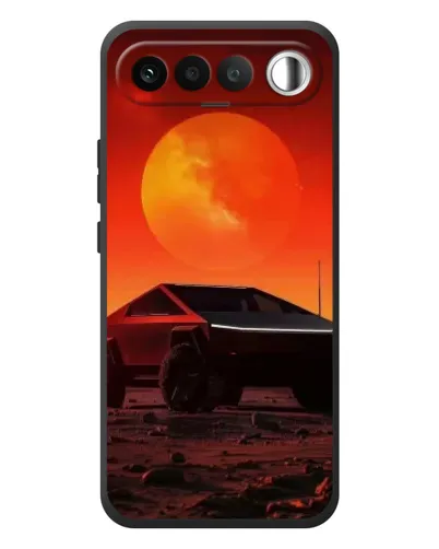 Чехол для RealMe 16 5G с картинкой «Cybertruck на Марсе»