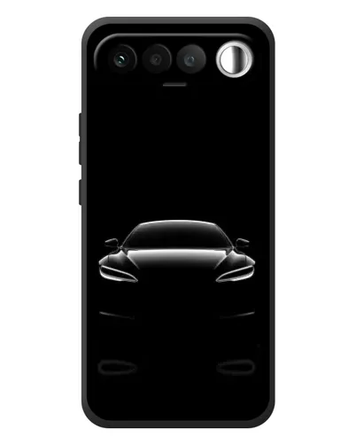 Чехол для RealMe 16 5G с картинкой «Силуэт Tesla Night»