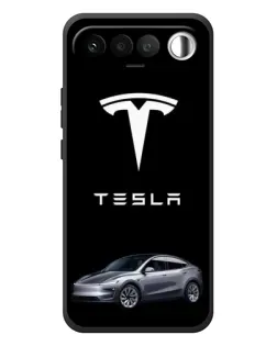 Чехол для RealMe 16 5G с картинкой «Tesla Model Y»