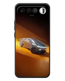 Чехол для RealMe 16 5G с картинкой «Cybertruck в пустыне»