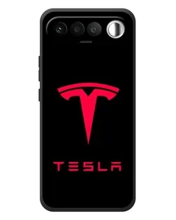 Чехол для RealMe 16 5G с картинкой «Tesla Red Logo»
