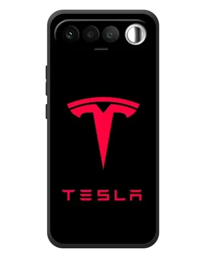 Чехол для RealMe 16 5G с картинкой «Tesla Red Logo»