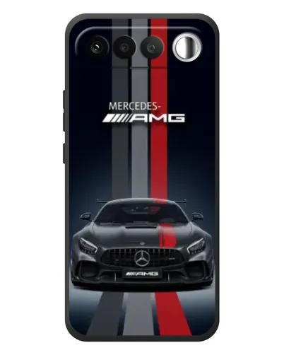 Чехол для RealMe 16 5G с картинкой «Mercedes — белый карбон»