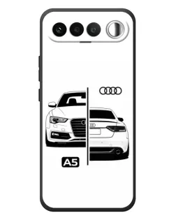 Чехол для RealMe 16 5G с картинкой «Audi — контрастный дизайн»