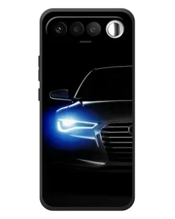 Чехол для RealMe 16 5G с картинкой «Неоновый взгляд Audi»