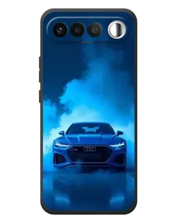 Чехол для RealMe 16 5G с картинкой «Audi — голубая энергия»