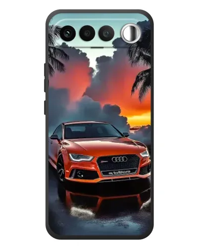 Чехол для RealMe 16 5G с картинкой «Audi — закат» Чехол для RealMe 16 5G с картинкой «Audi — закат»