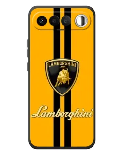 Чохол для RealMe 16 5G з картинкою «Lamborghini Stripe жовтий»