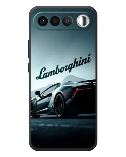 Чехол для RealMe 16 5G с картинкой «Классическая надпись Lamborghini»
