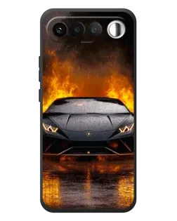 Чохол для RealMe 16 5G з картинкою «Lamborghini у вогні»