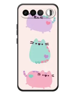 Чехол для RealMe 16 5G с картинкой «Pusheen трио»