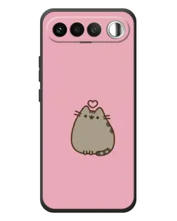 Чехол для RealMe 16 5G с картинкой «Pusheen сердце»