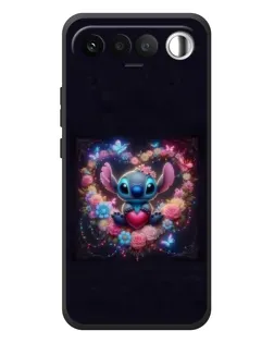 Чехол для RealMe 16 5G с картинкой «Stitch в цветах» Чехол для RealMe 16 5G с картинкой «Stitch в цветах»
