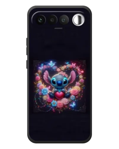 Чехол для RealMe 16 5G с картинкой «Stitch в цветах» Чехол для RealMe 16 5G с картинкой «Stitch в цветах»