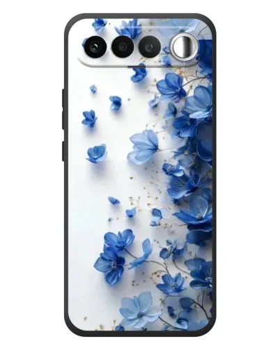 Чехол для RealMe 16 5G с картинкой «Голубой цветочный каскад» Чехол для RealMe 16 5G с картинкой «Голубой цветочный каскад»