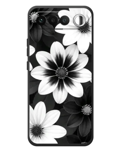Чехол для RealMe 16 5G с картинкой «Монохромные астры» Чехол для RealMe 16 5G с картинкой «Монохромные астры»