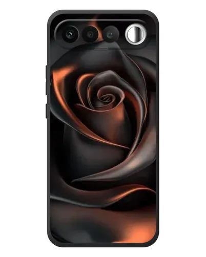Чехол для RealMe 16 5G с картинкой «Шелковая черная роза» Чехол для RealMe 16 5G с картинкой «Шелковая черная роза»