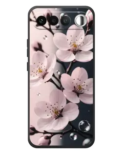 Чехол для RealMe 16 5G с картинкой «Нежная сакура и капли» Чехол для RealMe 16 5G с картинкой «Нежная сакура и капли»